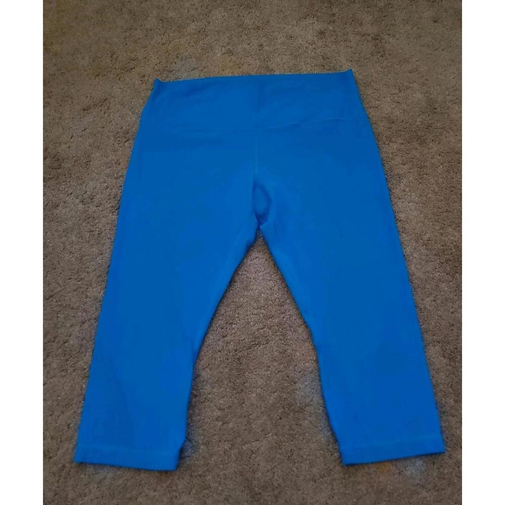 Lululemon Align High Rise Crop Leggings Inseam 21in Size 18 Blue Activewear